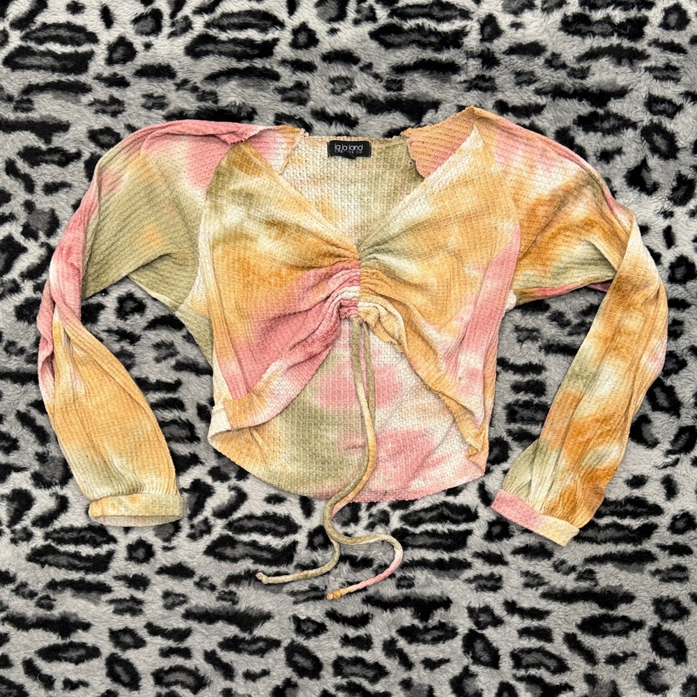 La La Land Multicolor Women's Crop Top